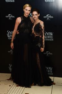 Charlize Theron and Kristen Stewart at the  Snow White And The Huntsman  World Premiere, May 14, 2012