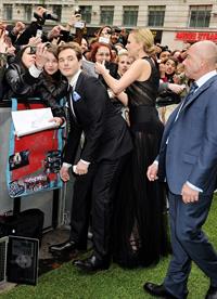 Charlize Theron and Kristen Stewart at the  Snow White And The Huntsman  World Premiere, May 14, 2012