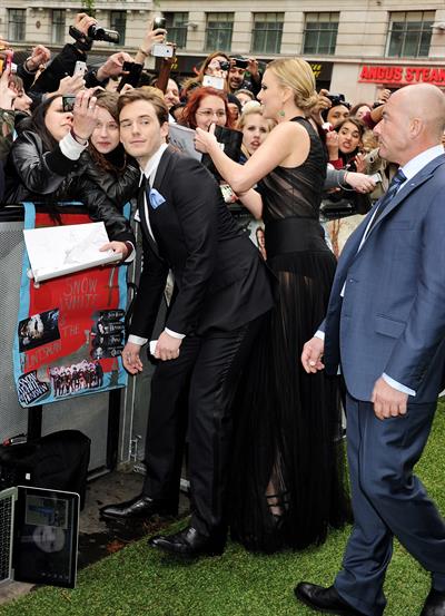 Charlize Theron and Kristen Stewart at the  Snow White And The Huntsman  World Premiere, May 14, 2012