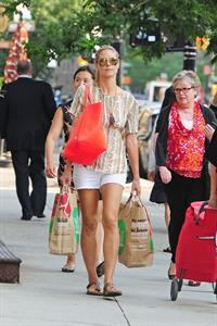 Heidi Klum shopping with her Mom Erna Klum in NYC on June 24, 2013