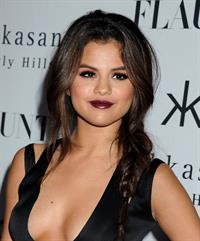 Selena Gomez showing off a ton of cleavage at Flaunt Magazine Release Party in Beverly Hills - Los Angeles - November 7, 2013 