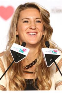 Victoria Azarenka before the Start of the WTA Championships October 21, 2013 