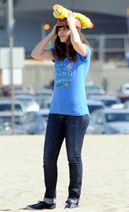 Zooey Deschanel – “New Girl” set in Malibu 10/7/13  