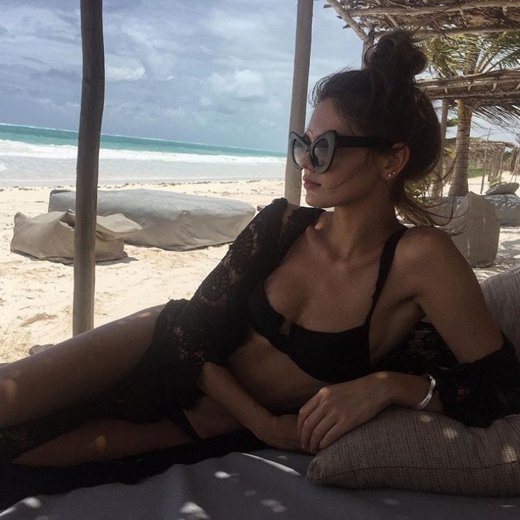 Beate Muska in a bikini