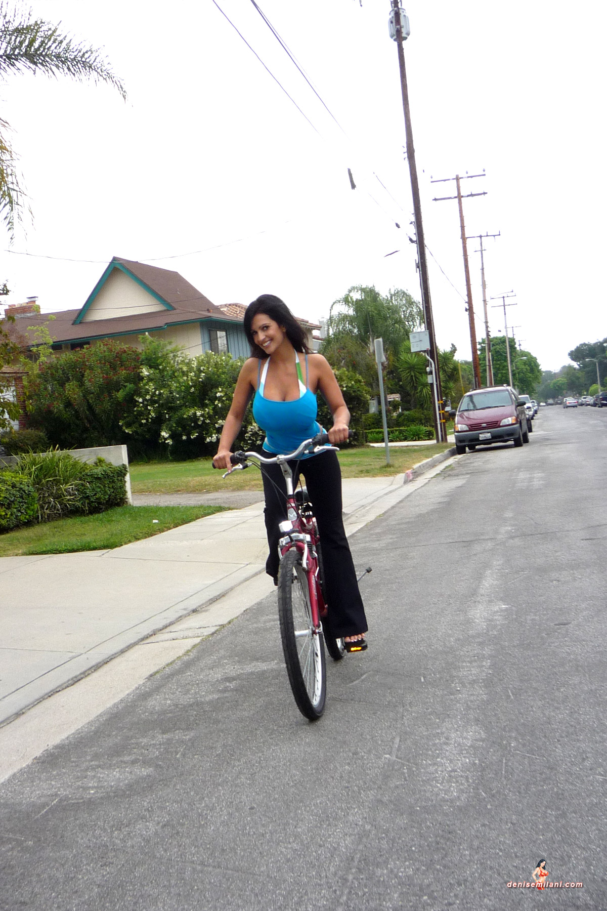 Denise Milani Snapshots - Bicycle