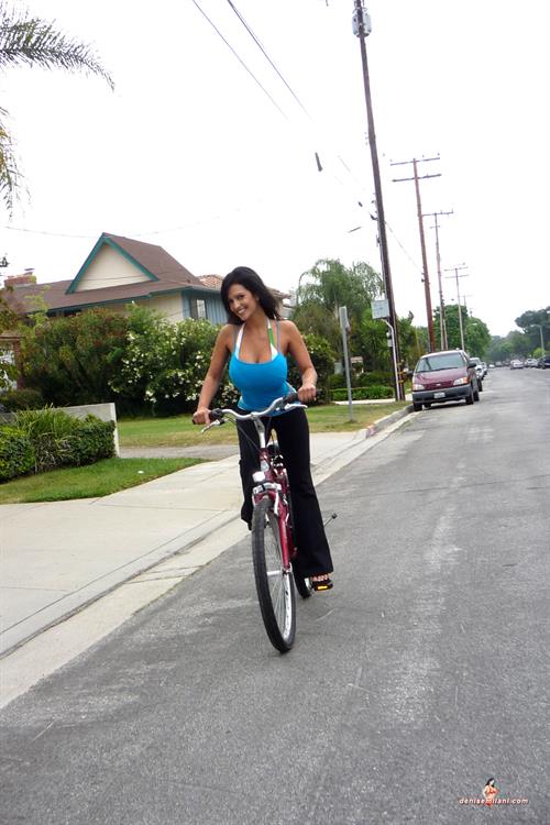 Denise Milani Snapshots - Bicycle