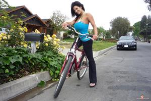 Denise Milani Snapshots - Bicycle