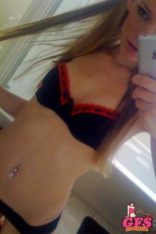 Anonymous in lingerie taking a selfie