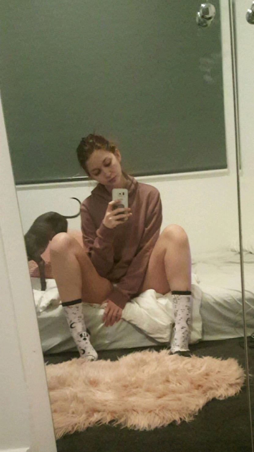 Jean Champion taking a selfie