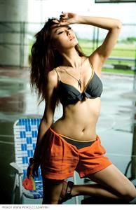Joyce Chao in a bikini