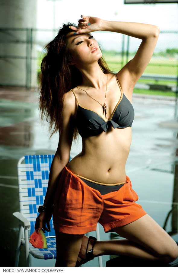 Joyce Chao in a bikini