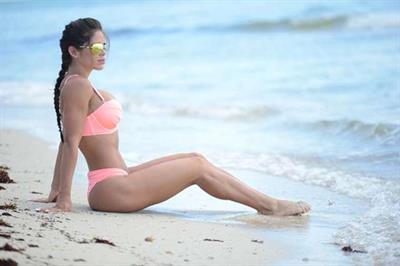 Michelle Lewin in a bikini