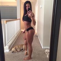 Christina Vargas in a bikini taking a selfie