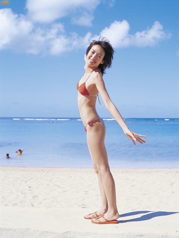 Akina Minami in a bikini