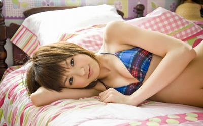 Akina Minami in a bikini