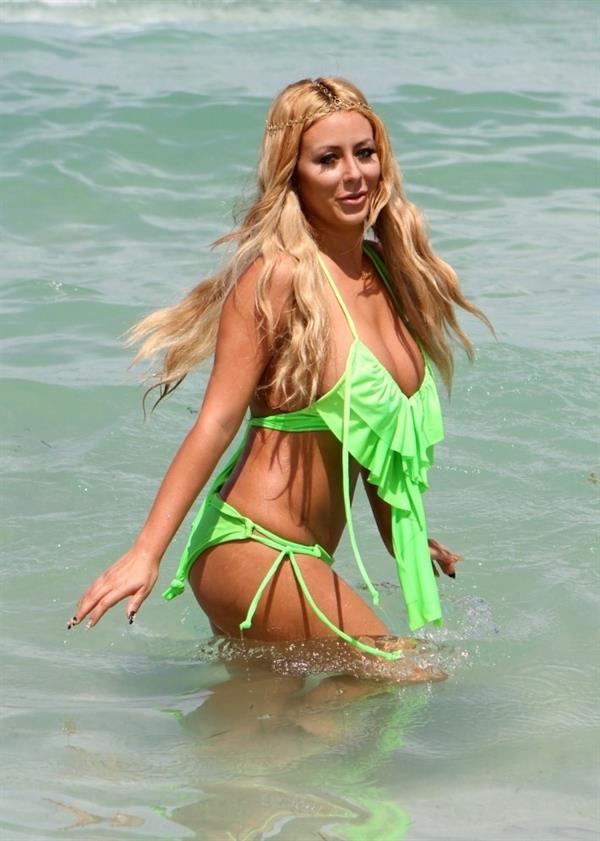 Aubrey O'Day in a bikini