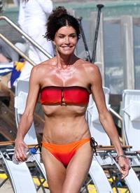 Janice Dickinson in a bikini