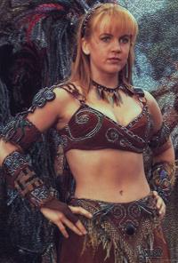 Renee O'Connor in a bikini