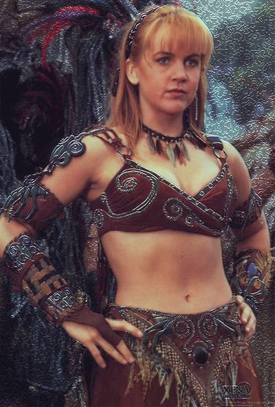 Renee O'Connor in a bikini