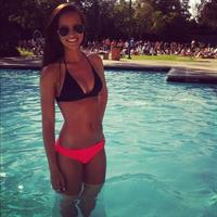 Helen Owen in a bikini