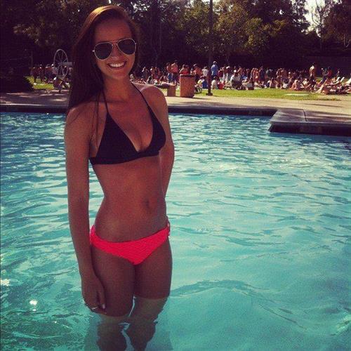 Helen Owen in a bikini