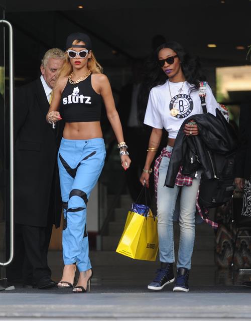 Rihanna Pictures Rihanna arrives, an hour late, at her concert at the Manchester Arena on July 16, 2013