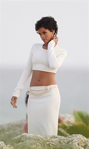 Rihanna poses on a photoshoot in Barbados - August 4, 2013 
