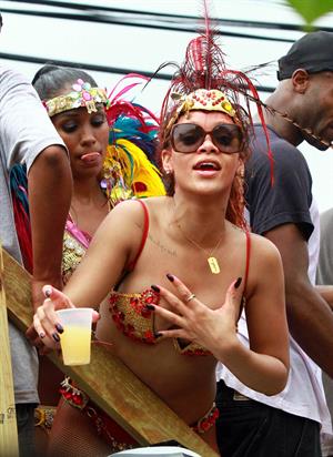 Rihanna - Kadooment parade in Barbados 8/1/11  