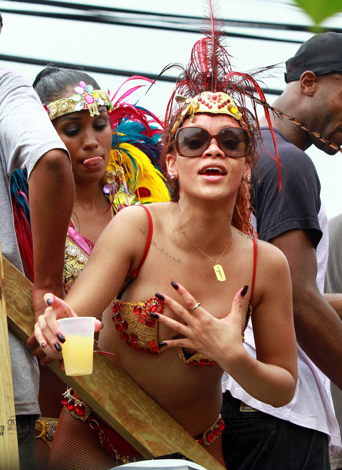 Rihanna - Kadooment parade in Barbados 8/1/11  