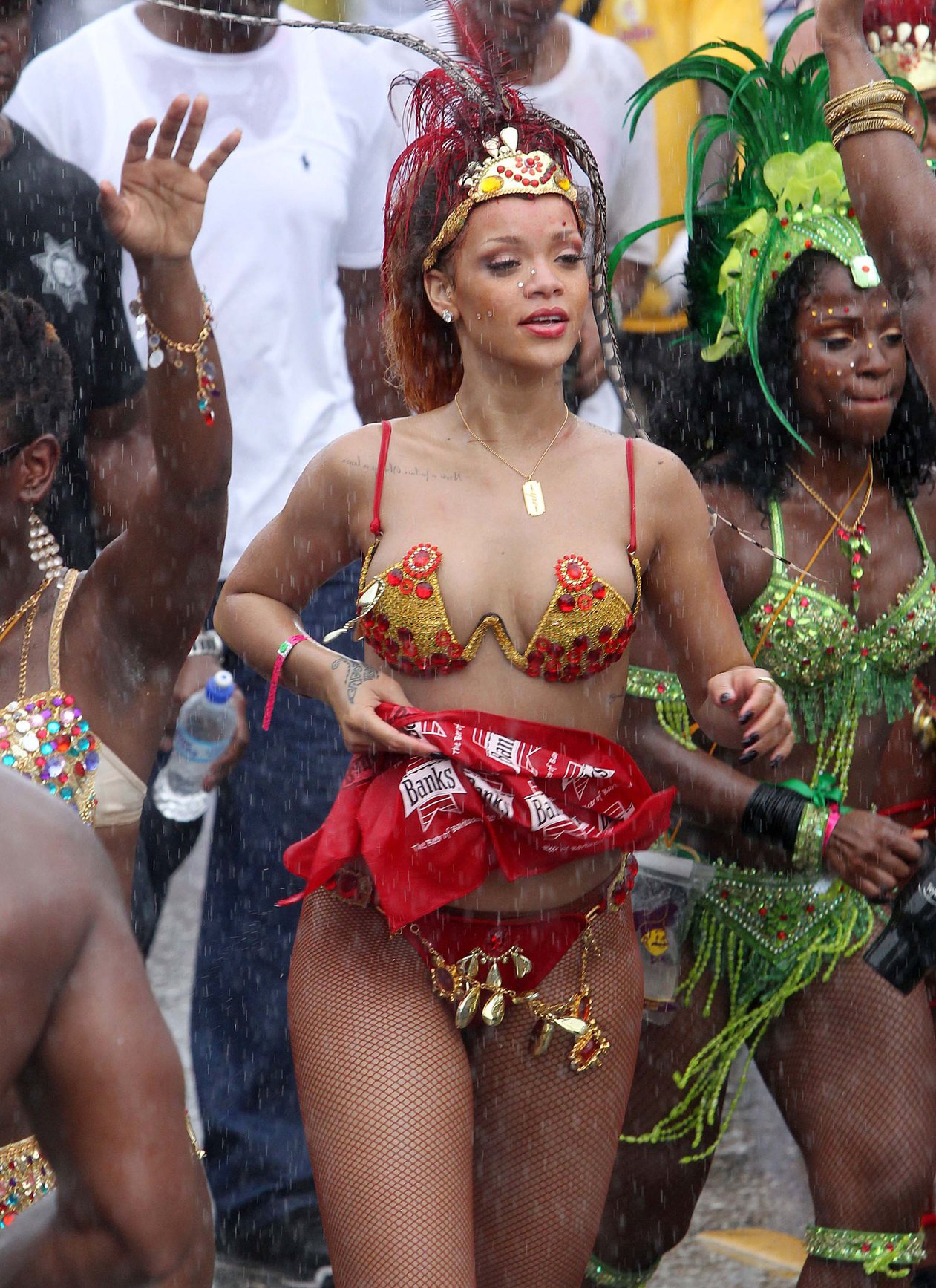 Rihanna - Kadooment parade in Barbados 8/1/11  