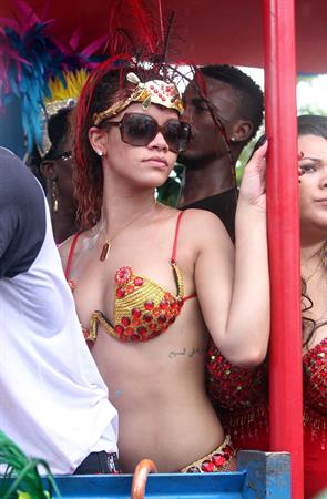 Rihanna - Kadooment parade in Barbados 8/1/11  