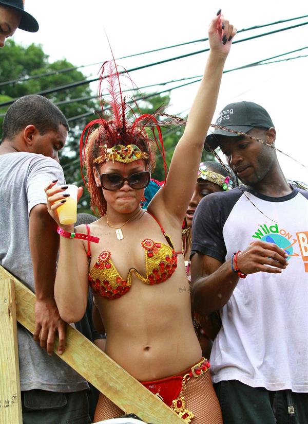 Rihanna - Kadooment parade in Barbados 8/1/11  