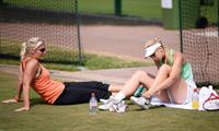 Sabine Lisicki During a Practice Session Wimbledon Lawn Tennis Championships in London 05.07.13 