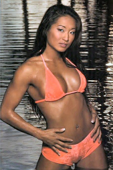 Gail Kim in a bikini