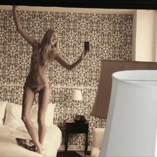 Elsa Hosk in a bikini