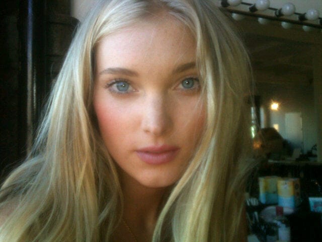 Elsa Hosk taking a selfie
