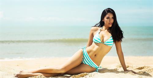 Loan Nguyen in a bikini