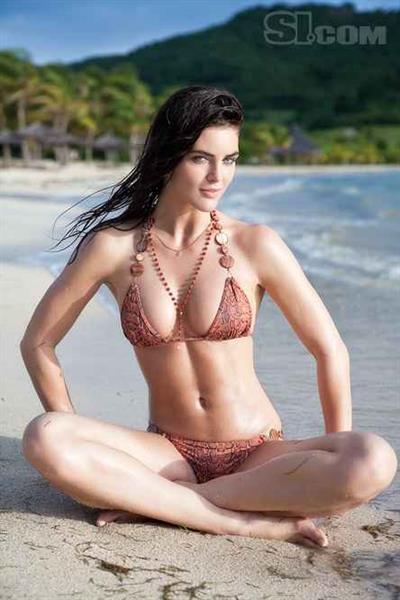 Hilary Rhoda in a bikini