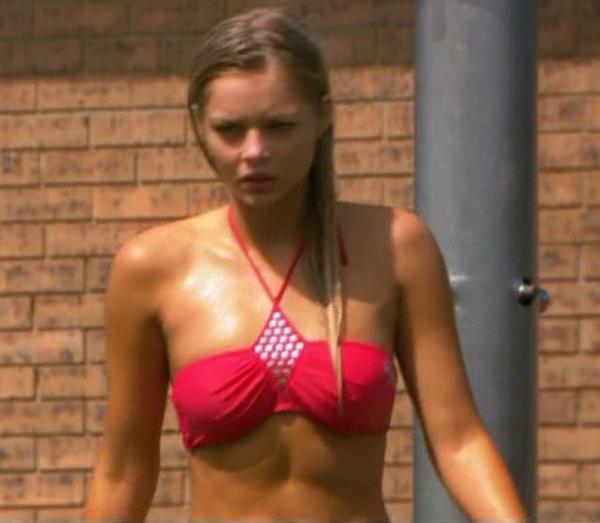 Samara Weaving in a bikini