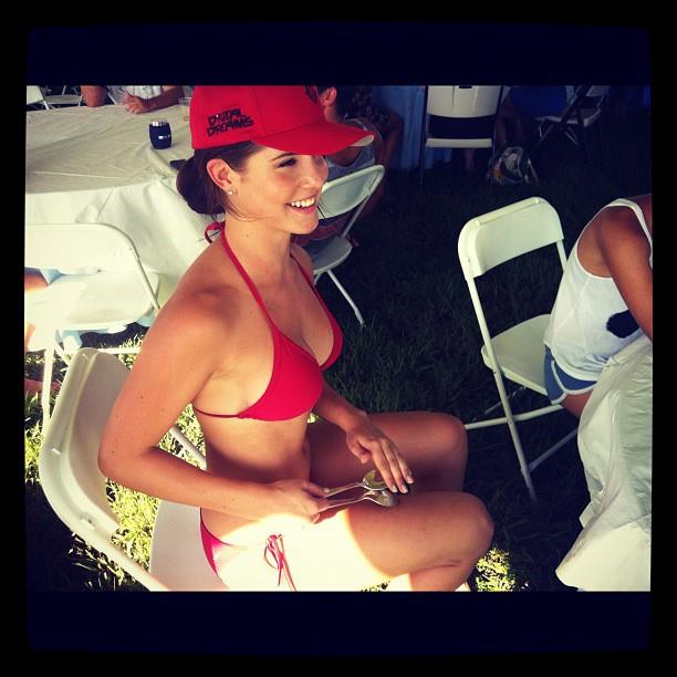 Amanda Cerny in a bikini