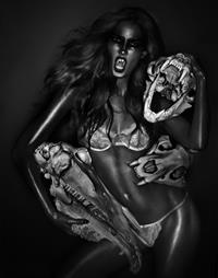 Lily Aldridge in lingerie