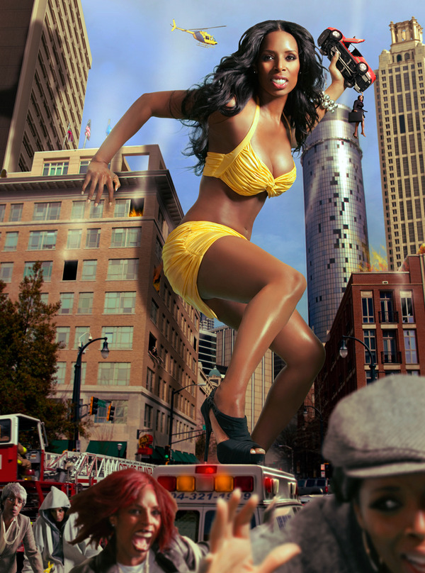 Tasha Smith in a bikini