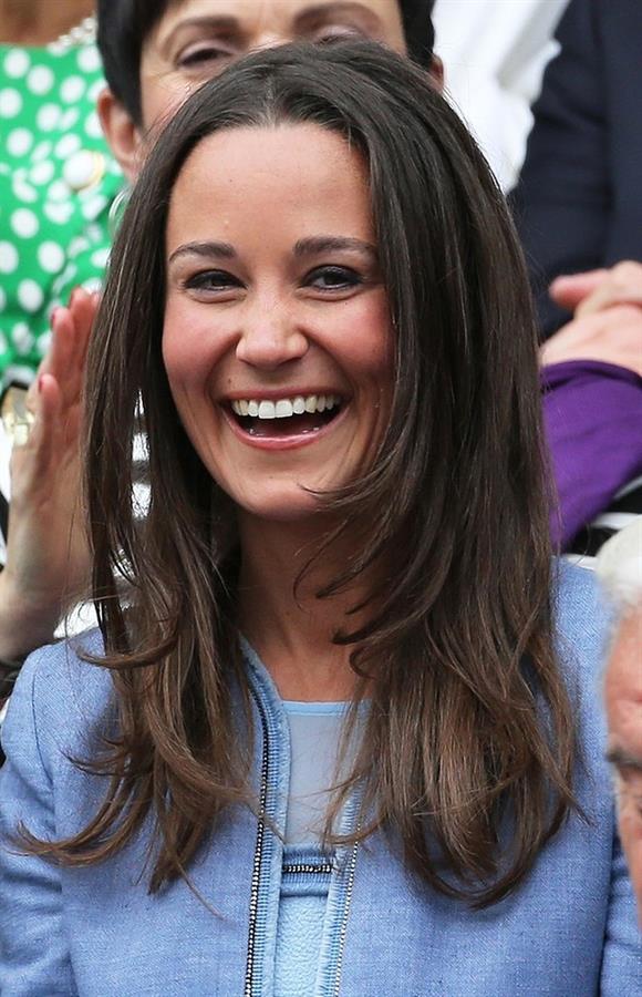 Pippa Middleton at the Centre Court opening day of Wimbledon in London on June 24, 2013