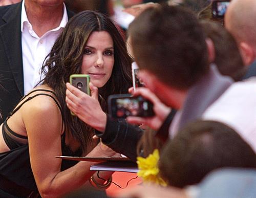 Sandra Bullock attends a gala screening of 'The Heat' at The Curzon Mayfair in London June 13, 2013 