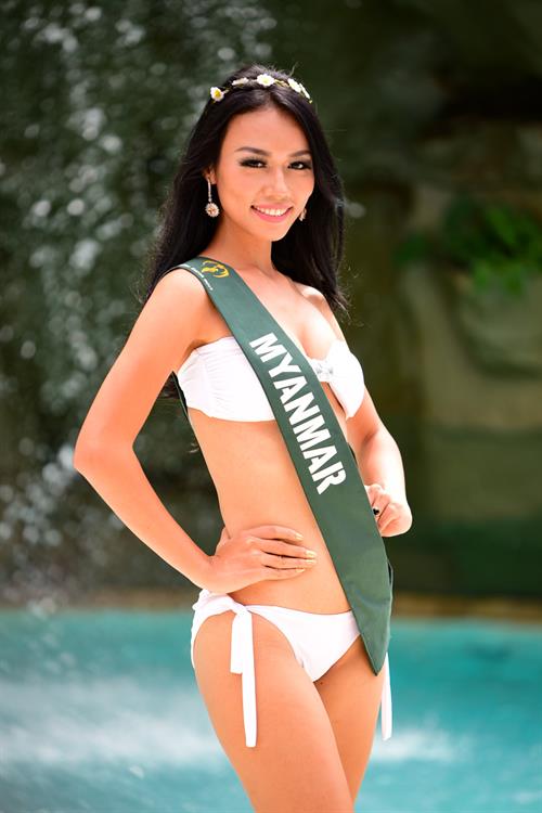 Tin Sandar Myo in a bikini