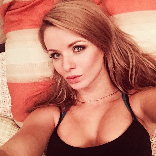 Ekaterina Enokaeva taking a selfie