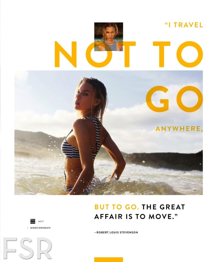 Britt Maren in a bikini