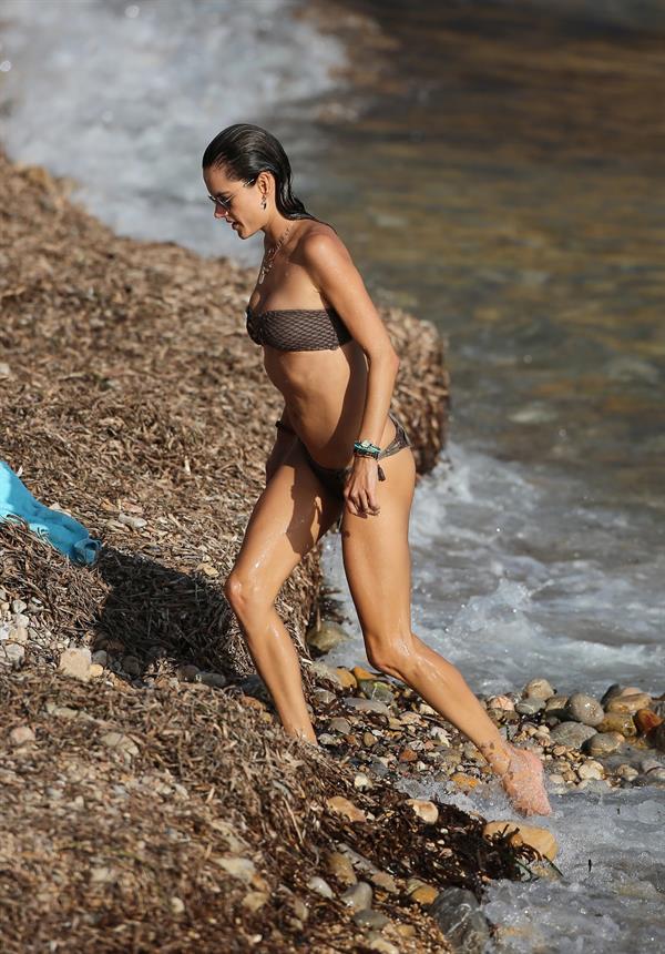 Alessandra Ambrosio in a bikini