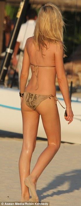 Abigail Clancy in a bikini - ass