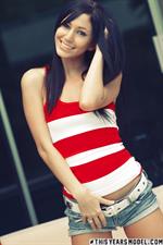 Catie Minx Is a Kitty Cat in jean shorts